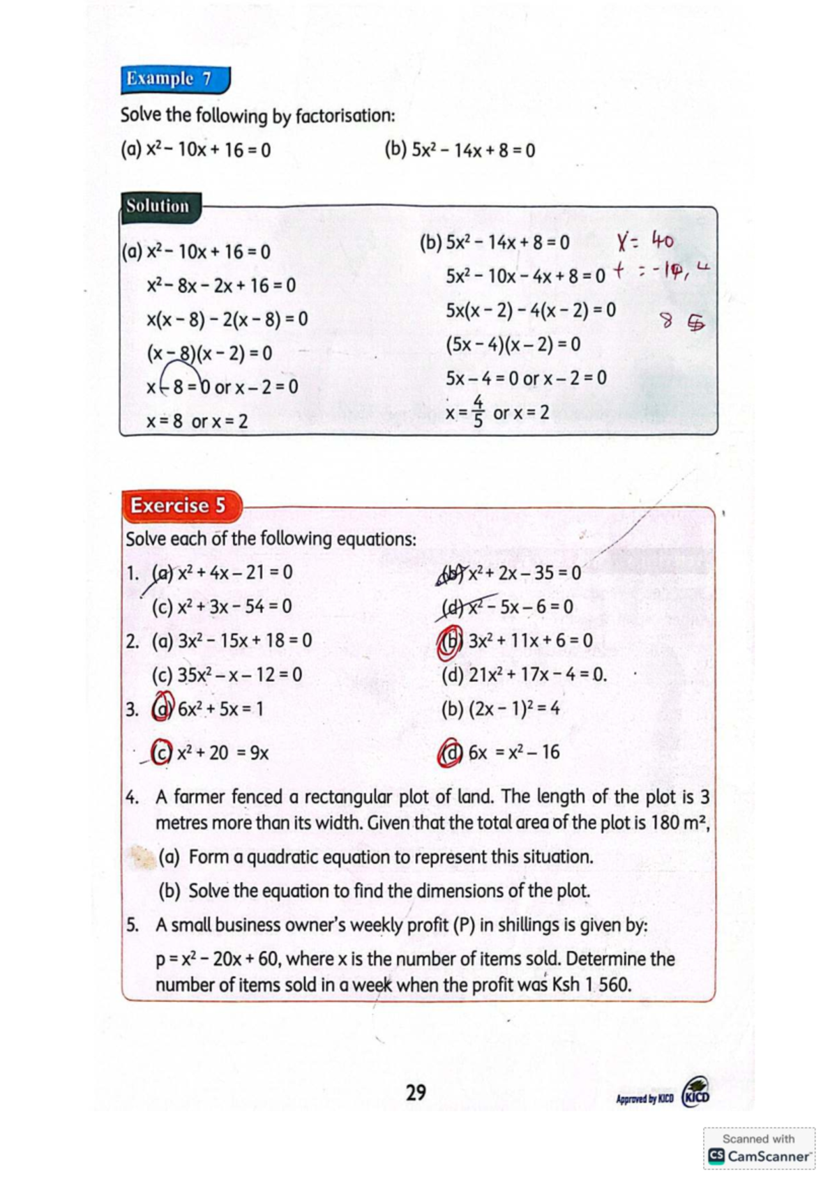 Math 10: Factorization and Quadratic Equations Study Guide - Studocu