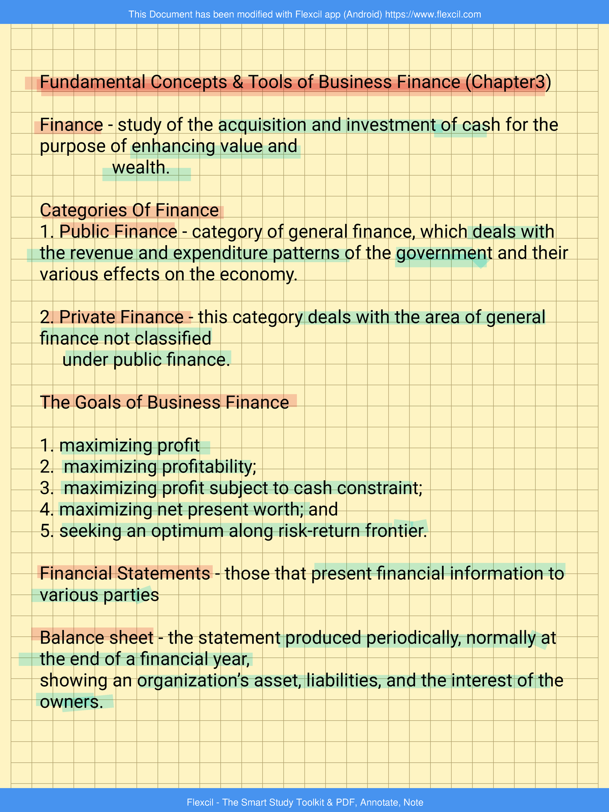 BF CHAP. 3 - Key Concepts in Business Finance Notes - Studocu