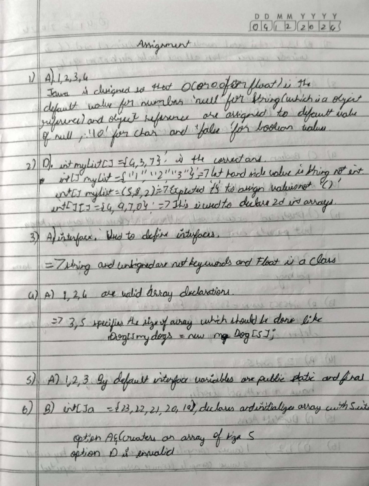 Java - ggrfhgbdfasfetrygfdf - 09122024 Assignment 1) A).1,2,3,4 Jawa is ...