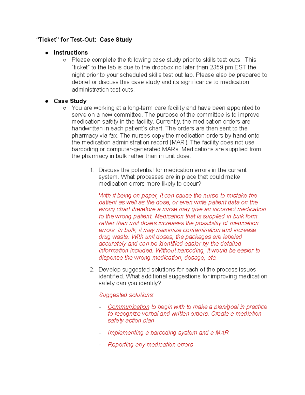 Ticket (1) - “Ticket” for Test-Out: Case Study Instructions Please ...