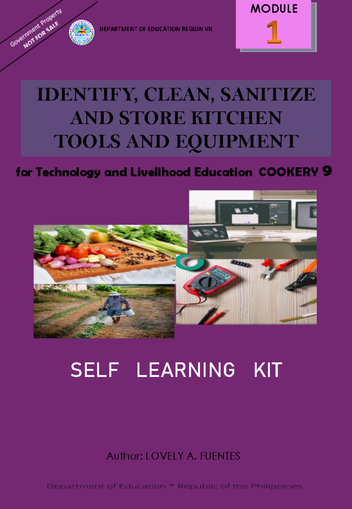 TLE 9 - Cookery Q1 Module 1: Kitchen Tools & Equipment Care Guide - Studocu