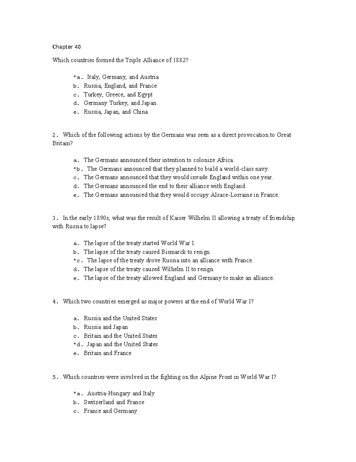 Final Exam Review: Key Topics from Chapters 40-43 in History - Studocu