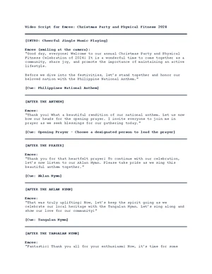 Script for Emcee in Christmas Coronation - Video Script for Emcee ...