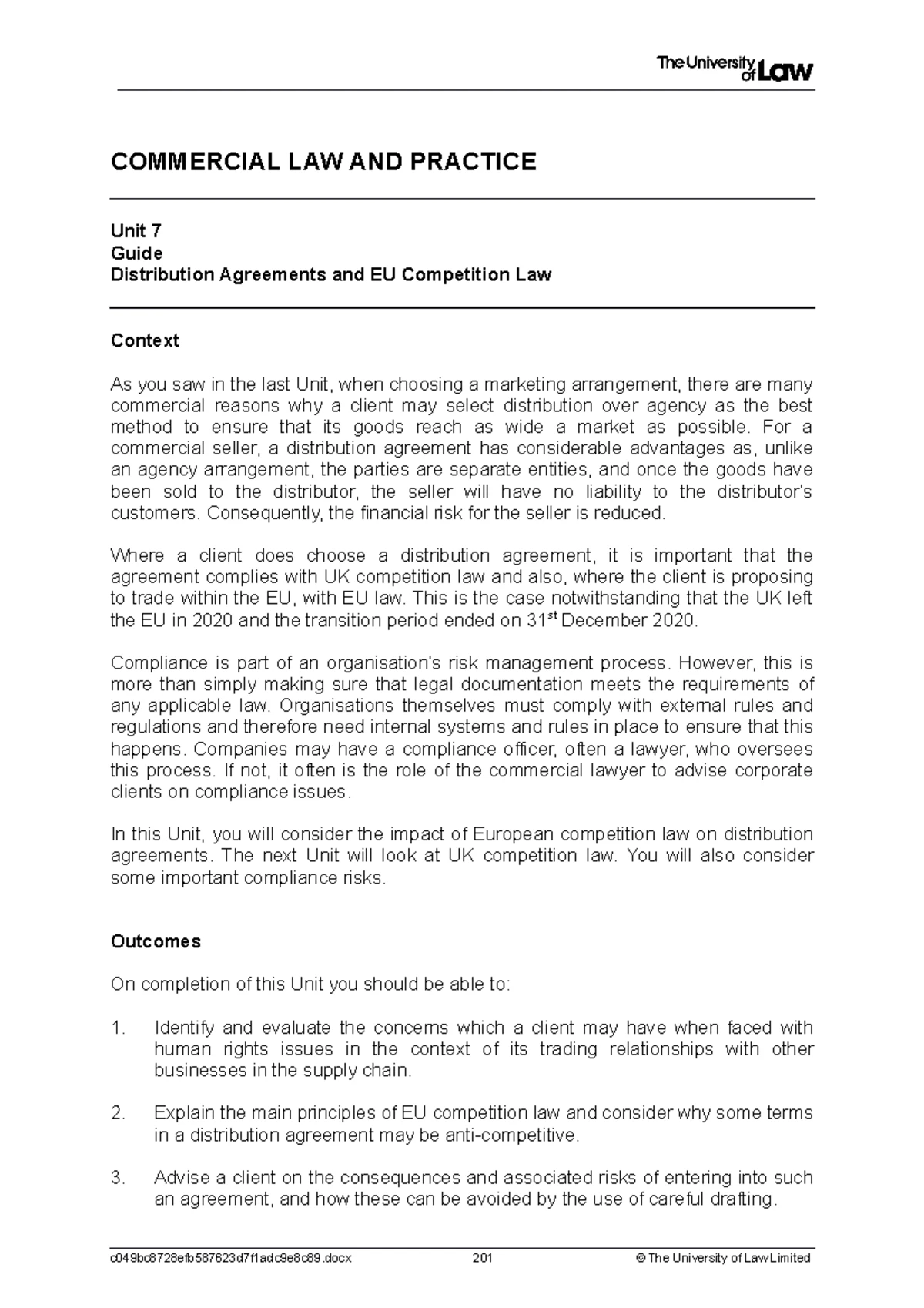 Ws6 - private client - PRIVATE CLIENT LAW AND PRACTICE UNIT 6 Guide ...