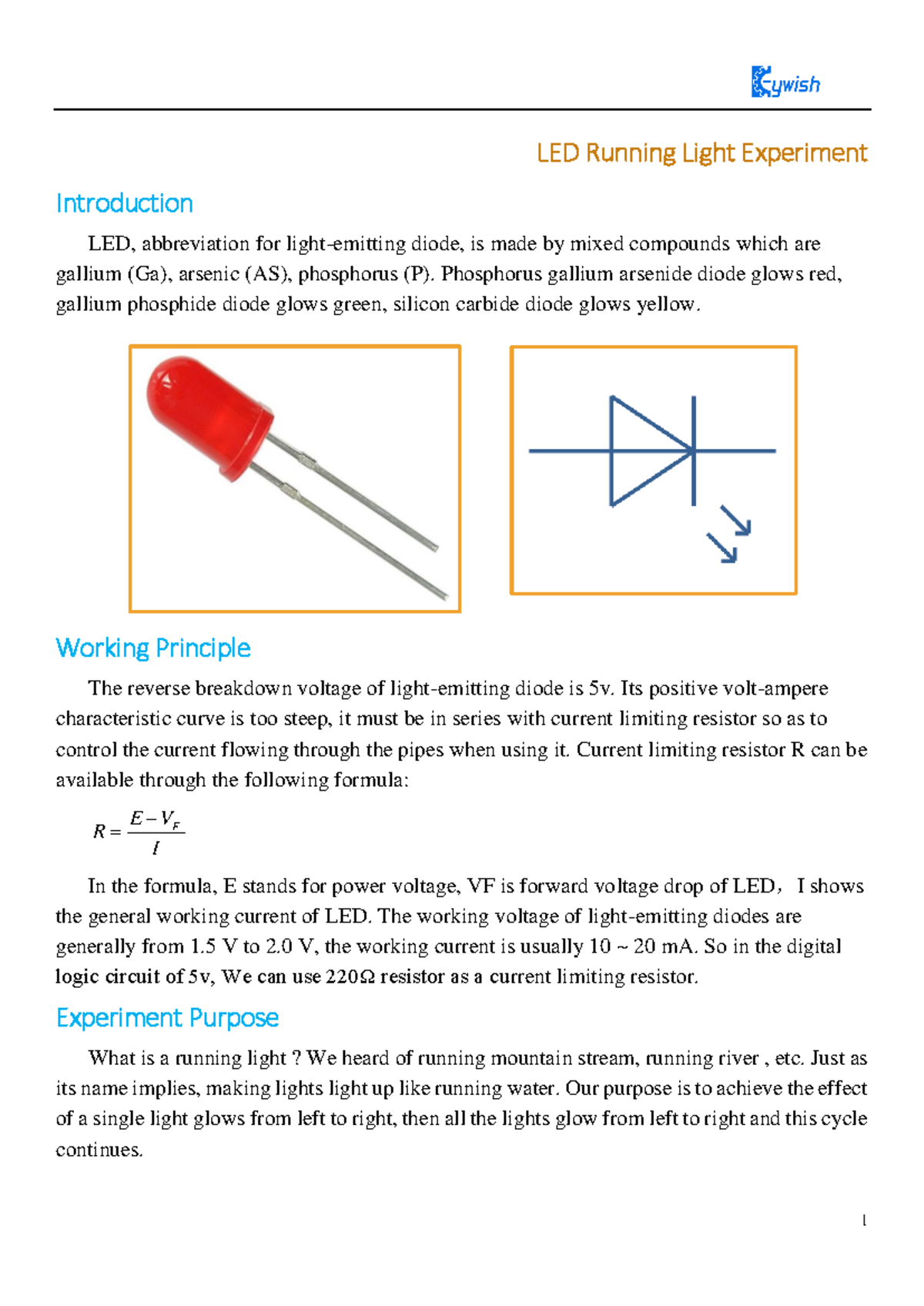 LED Running Lights Experiment: Introduction & Code Guide - Studocu
