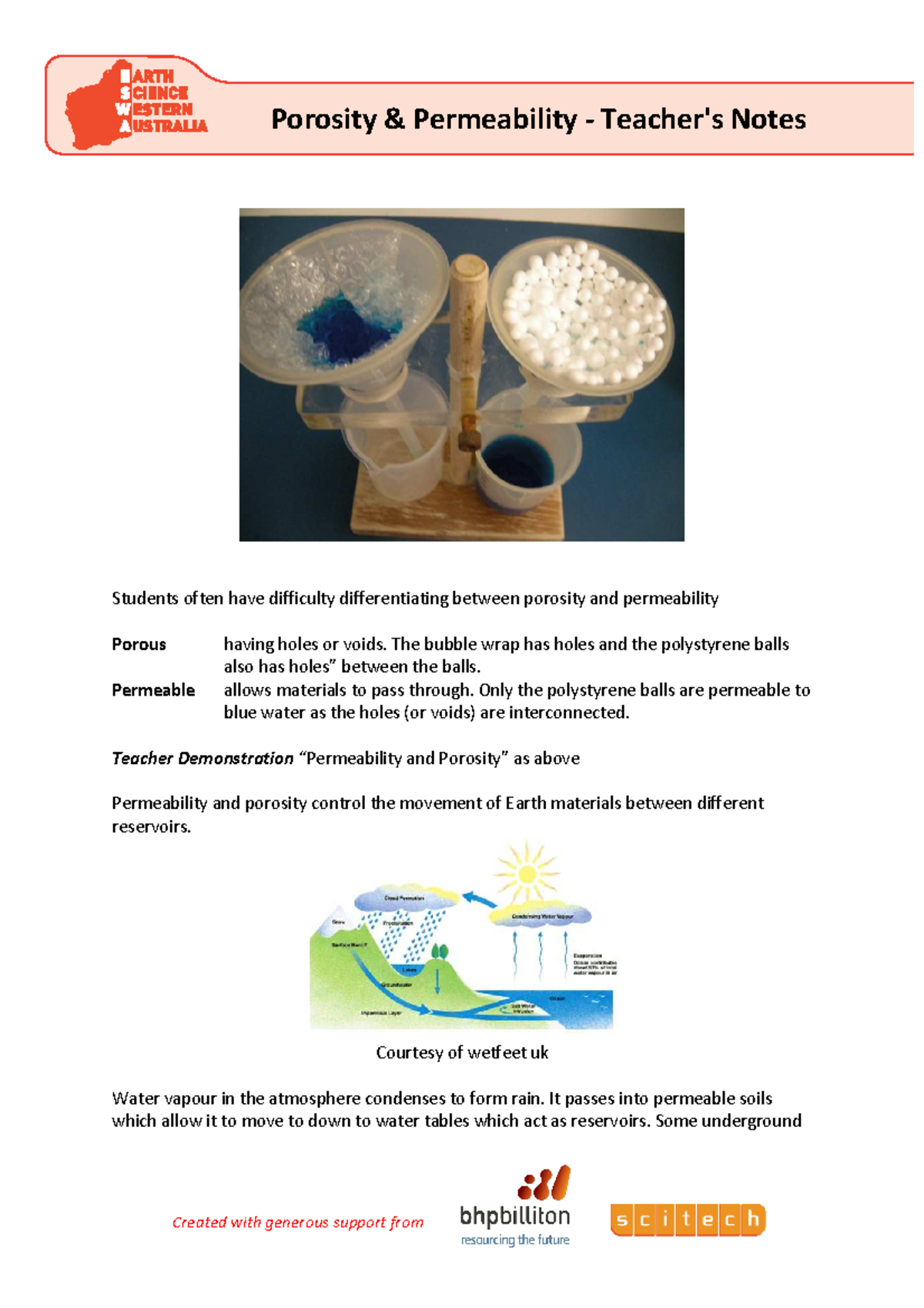 Porosity and Permeability - Teacher's Lecture Notes - Studocu