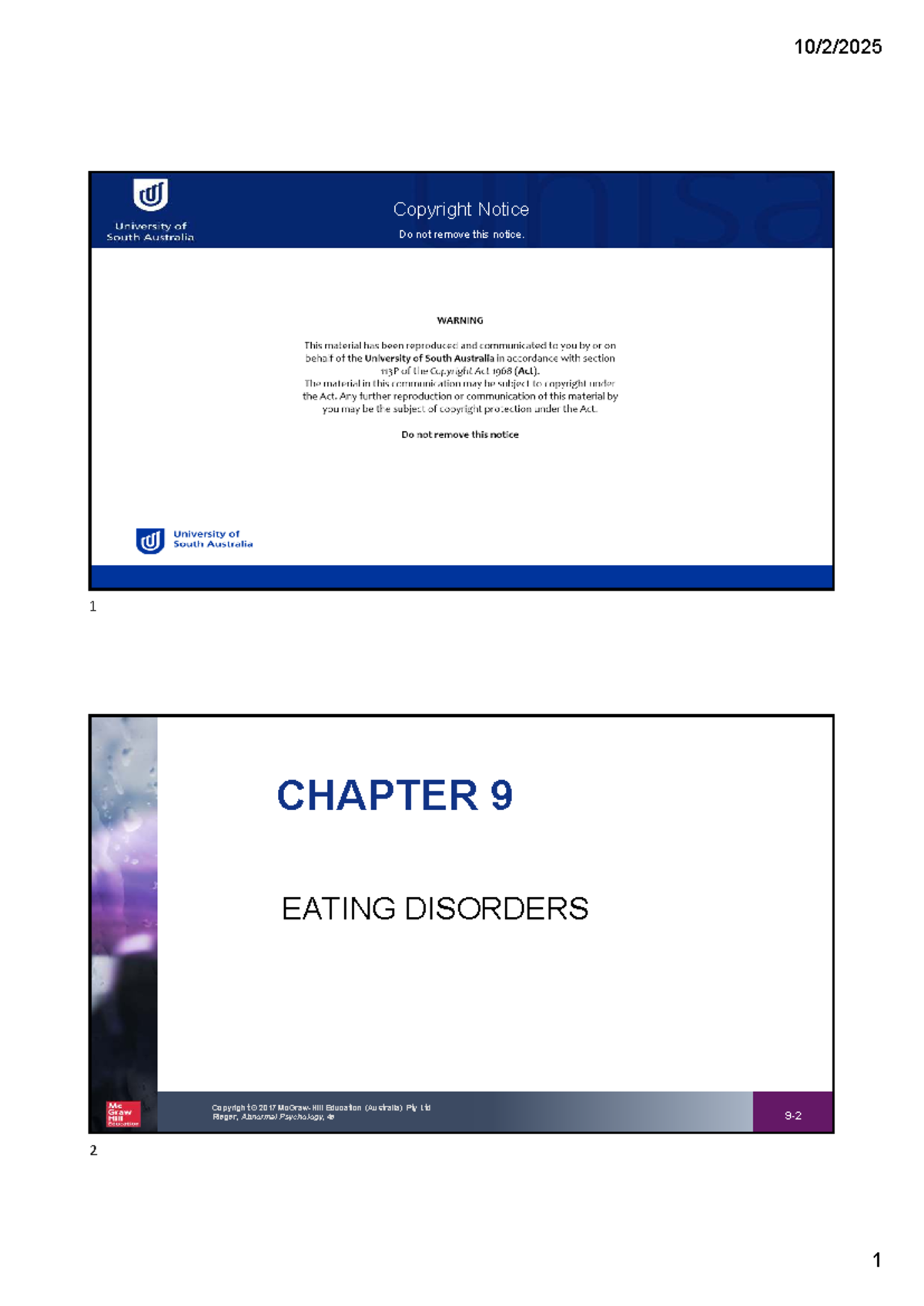 Ch09: Eating Disorders - Overview & Key Concepts in Abnormal Psych ...