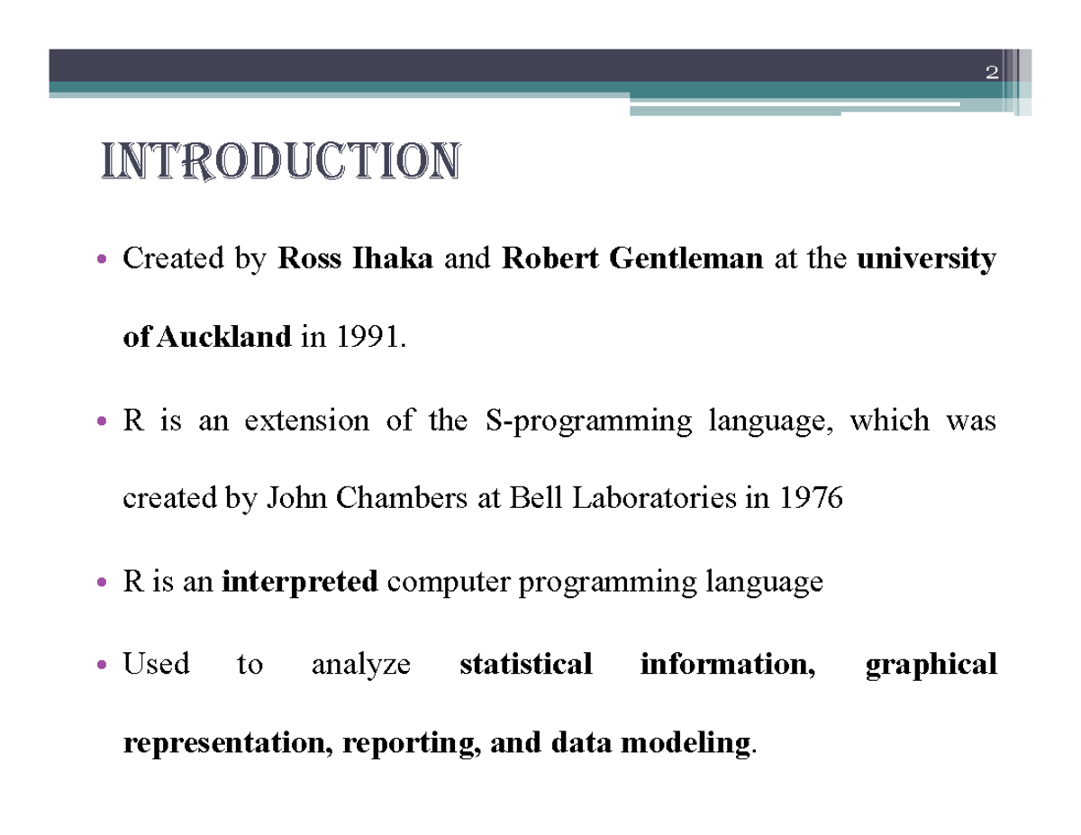R Basics - Notes for Module 5: Features and Operations - Studocu
