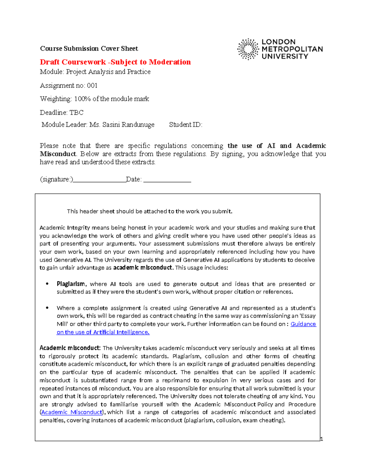 CC6059 Coursework Assignment: Project Management & Privacy by Design ...