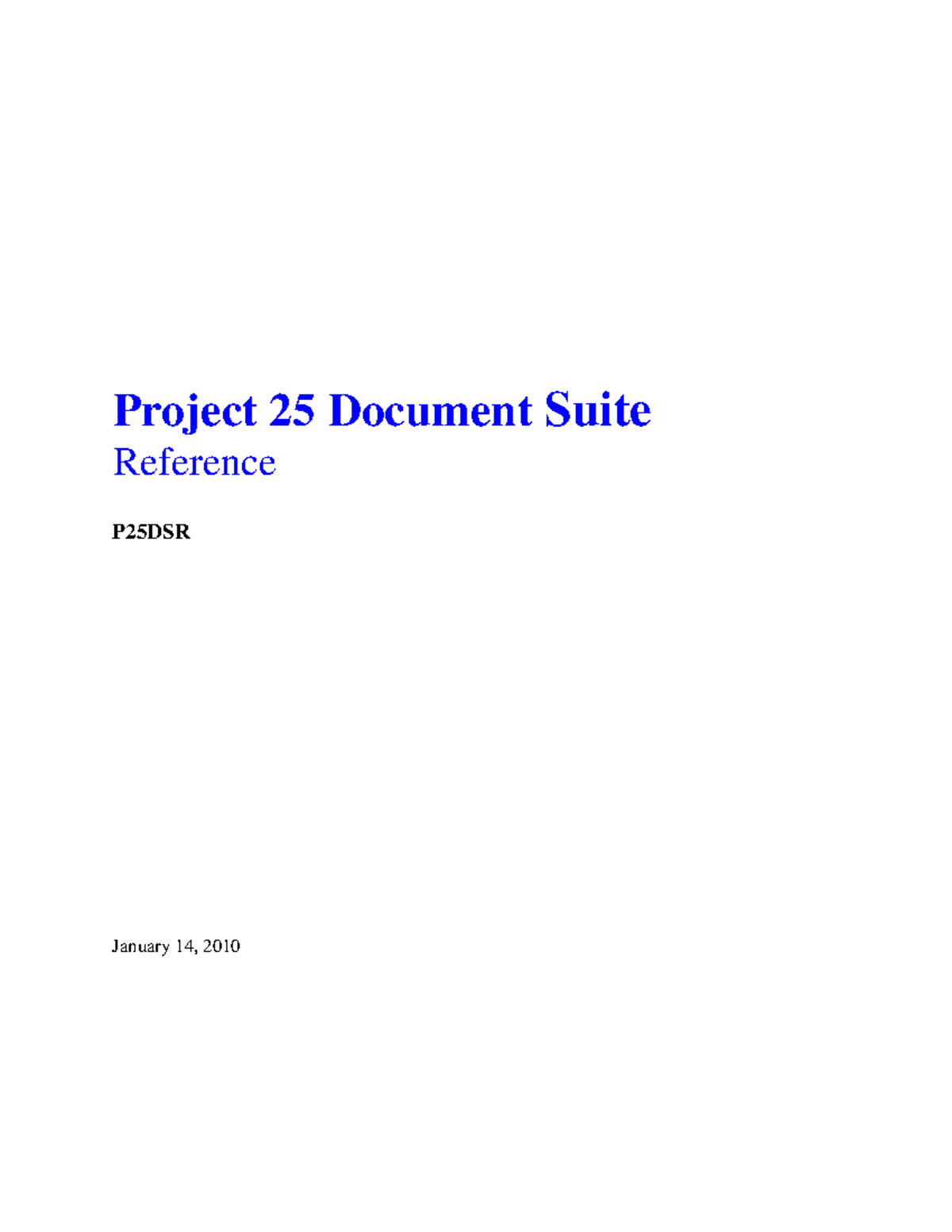 Project 25 (P25) Standards Document Suite Overview and References - Studocu