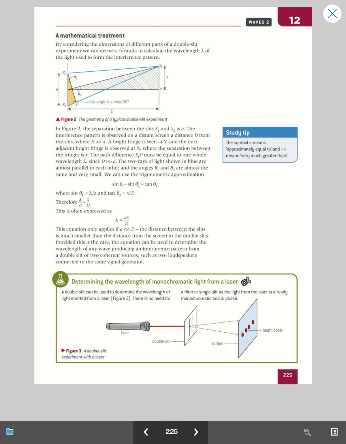 WAVES 2 12: Mathematical Treatment of Wavelength in Interference ...