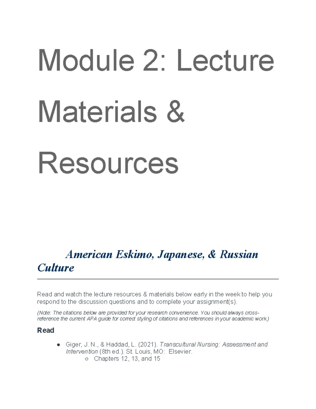 Module 1 - Lecture Materials: Policies & Politics in Nursing - Studocu