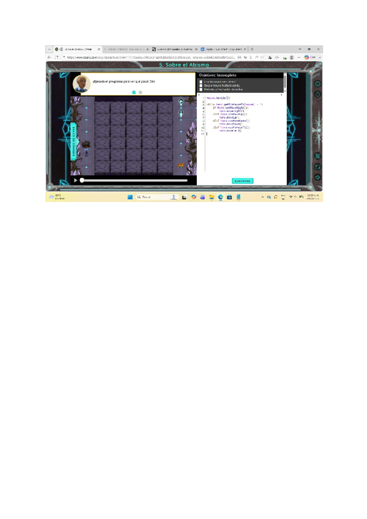 Chapter 4 over abyss - Ozaria - Information technologies - ) X chapter ...