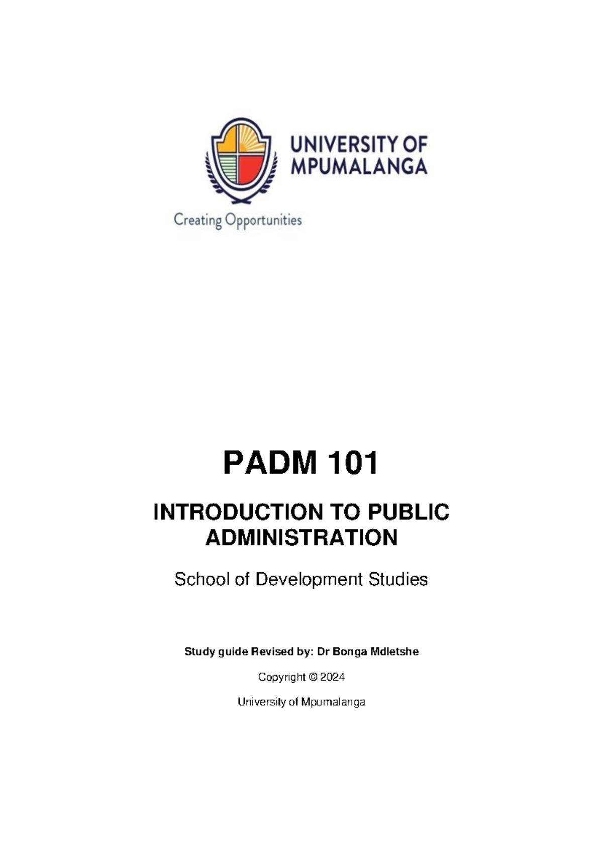 Midterm Exam Review Notes for PADM 101: Introduction to Public ...