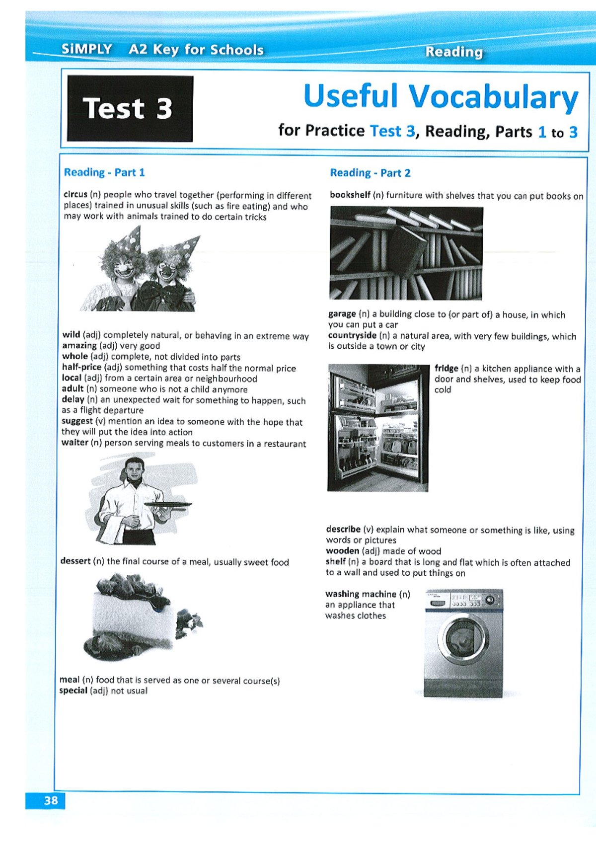 SiMPLY A2 Key for Schools Reading Test 3 Vocabulary Practice - Studocu