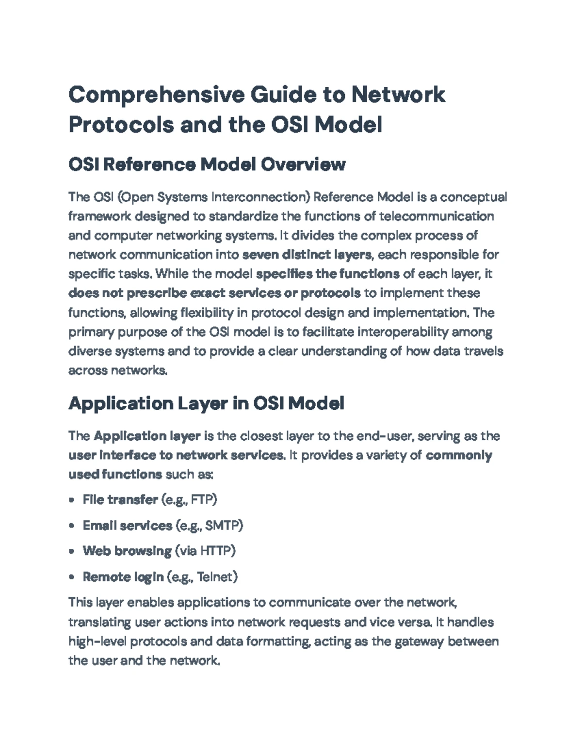 Comprehensive Guide to TCP/IP and OSI Networking Models: Physical Layer ...
