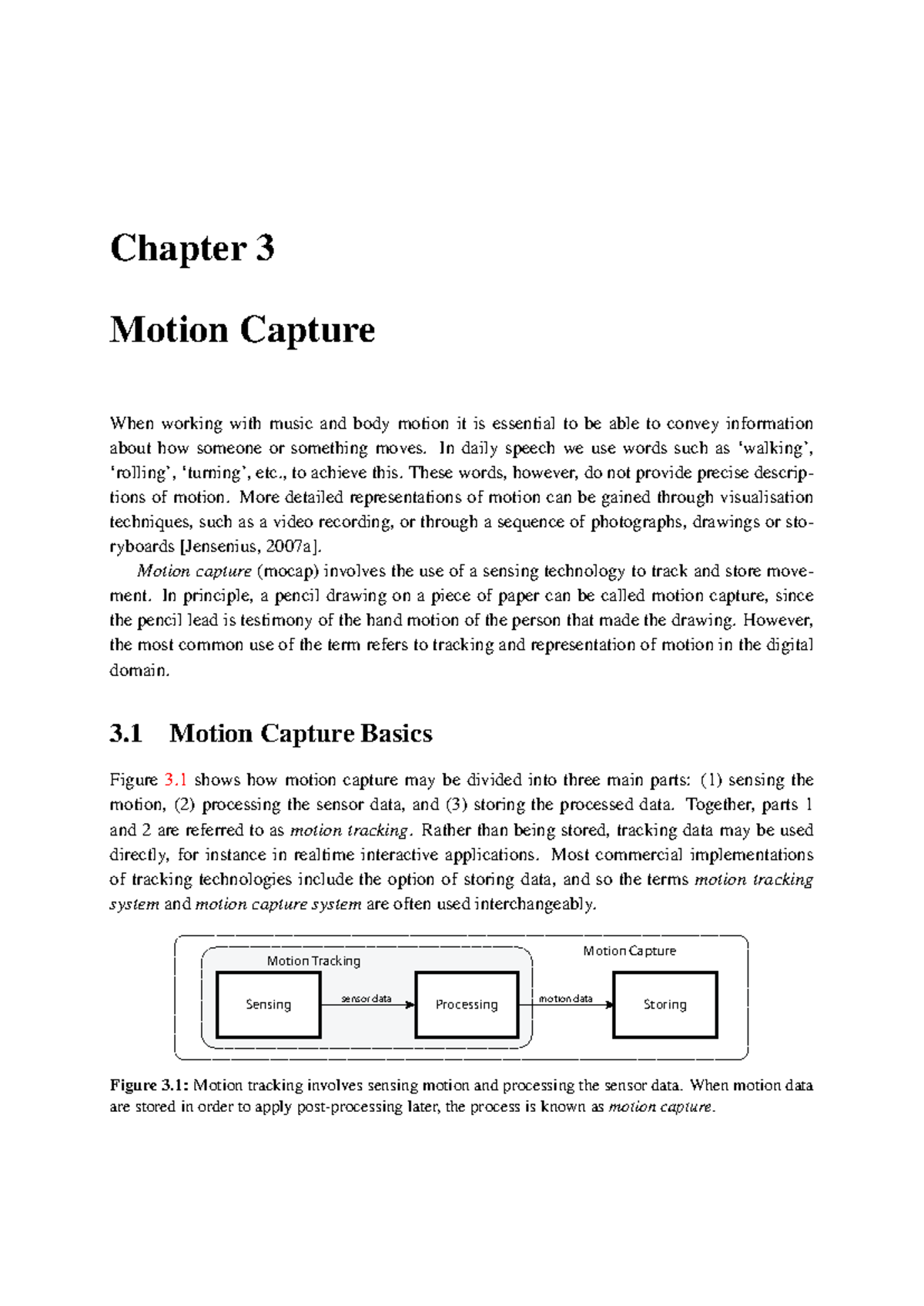 Chapter 3: Motion Capture Techniques in Music and Body Motion (BT ...