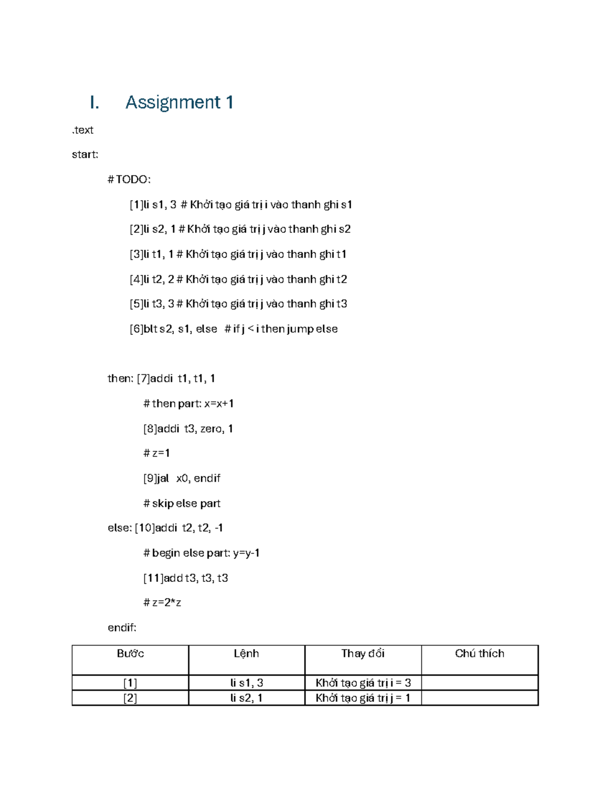 CS202 - Assignment 1: MIPS Assembly Language Exercises - Studocu