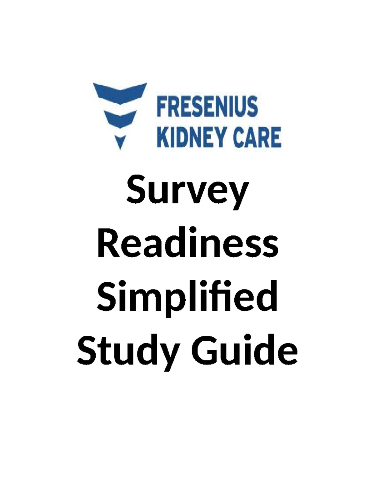 Survey Readiness Simplified Study Guide: Lab Tubes & Emergencies - Studocu