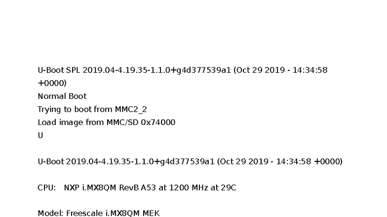 SPL Boot Log Analysis for IMX8 - Test Document - Studocu