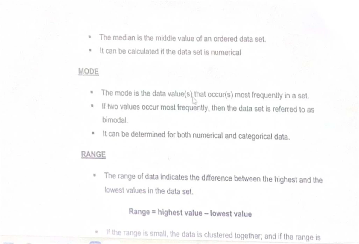 Mathematical Literacy 12G: Understanding Data Range and Spread - Studocu