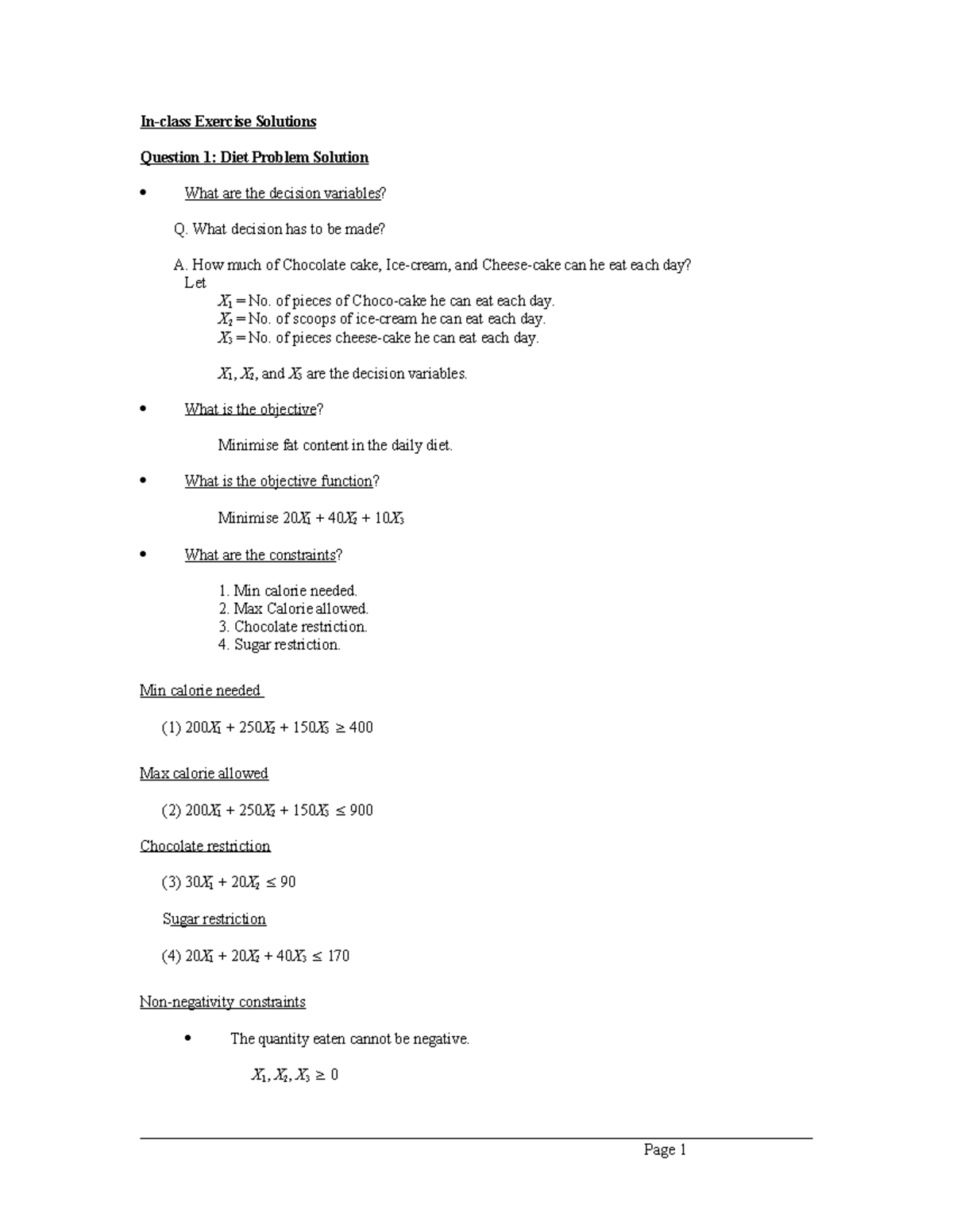 Exercise-1-LP-Applications-Solutions - In-class Exercise Solutions ...