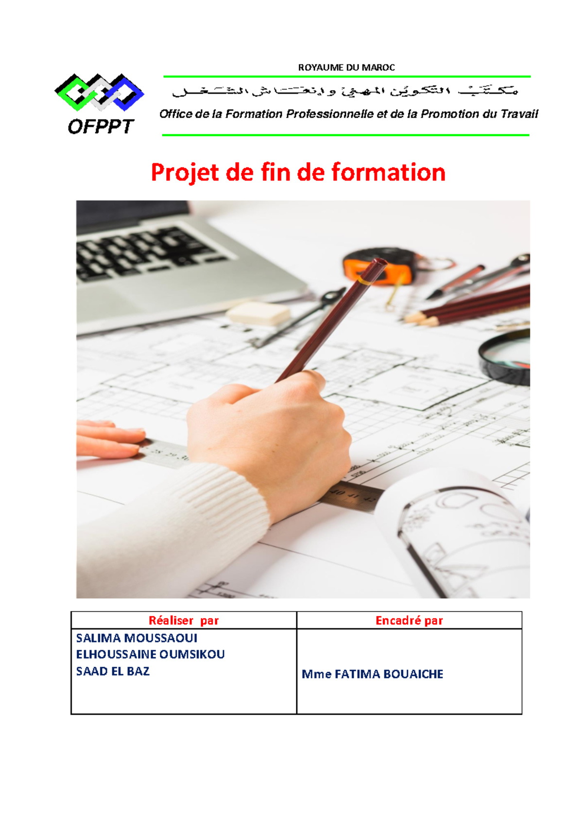 Rapport de Projet de Fin d'Études - OFPPT - Génie Civil - Studocu
