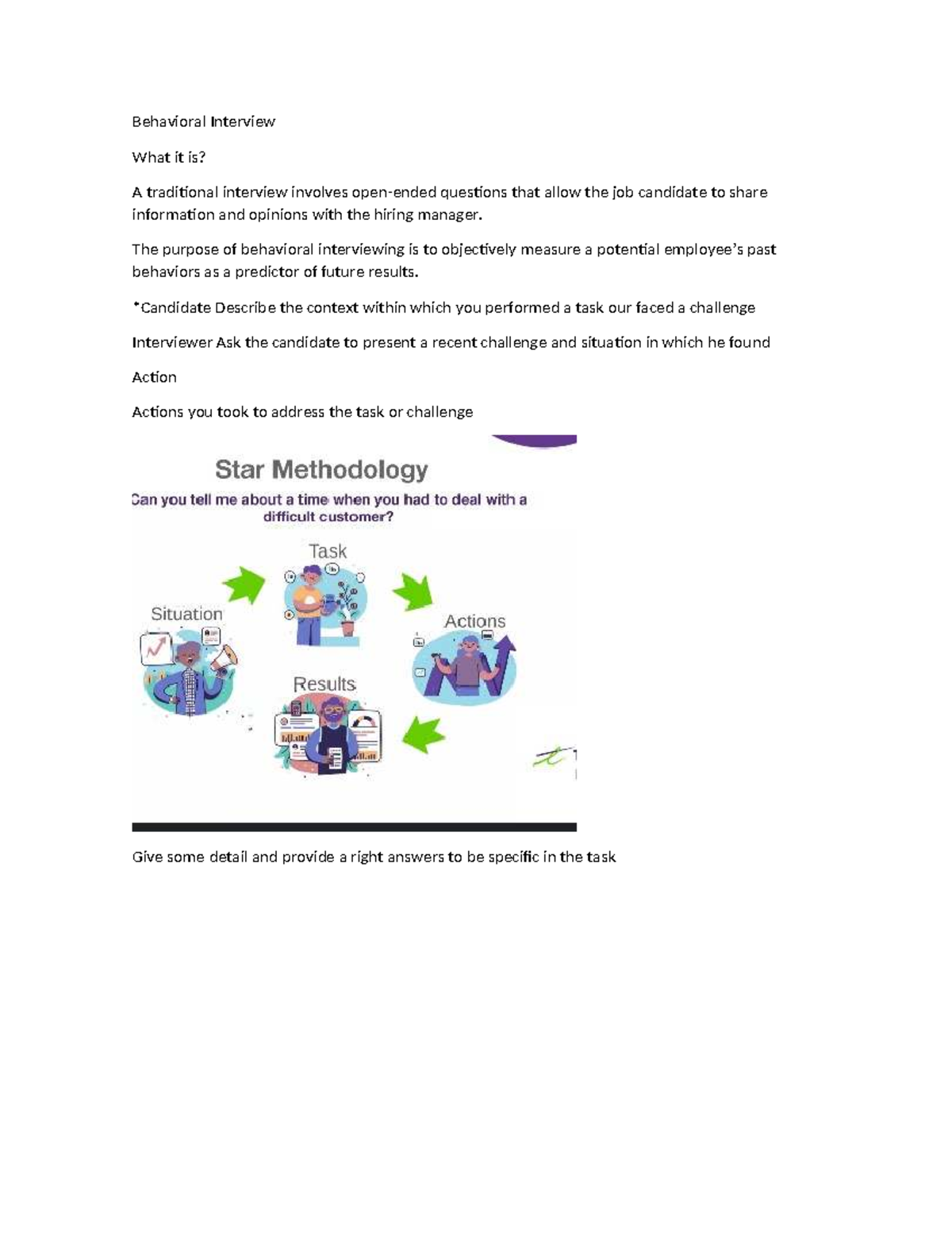 Behavioral Interview - Behavioral Interview What it is? A traditional ...