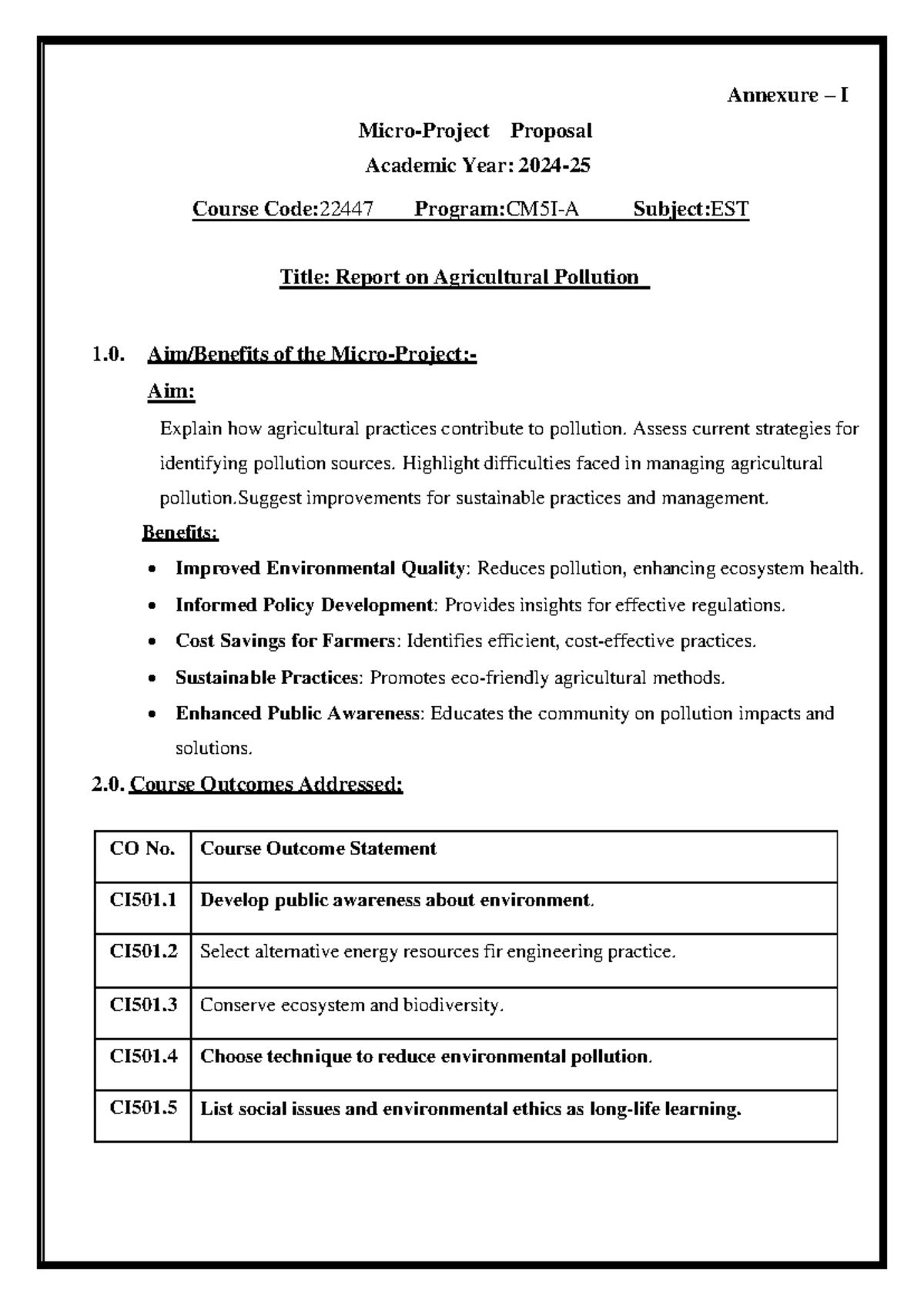 Est final - this very usefull for students for microproject - A MICRO ...