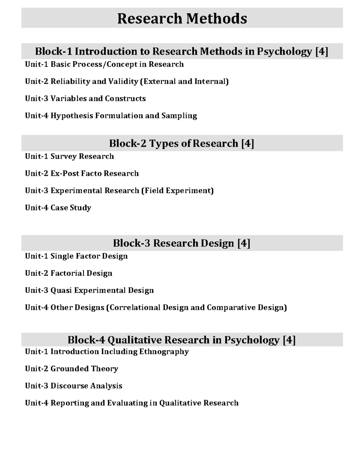 Research Methods in Psychology: Comprehensive Guide [VSDV] - Studocu
