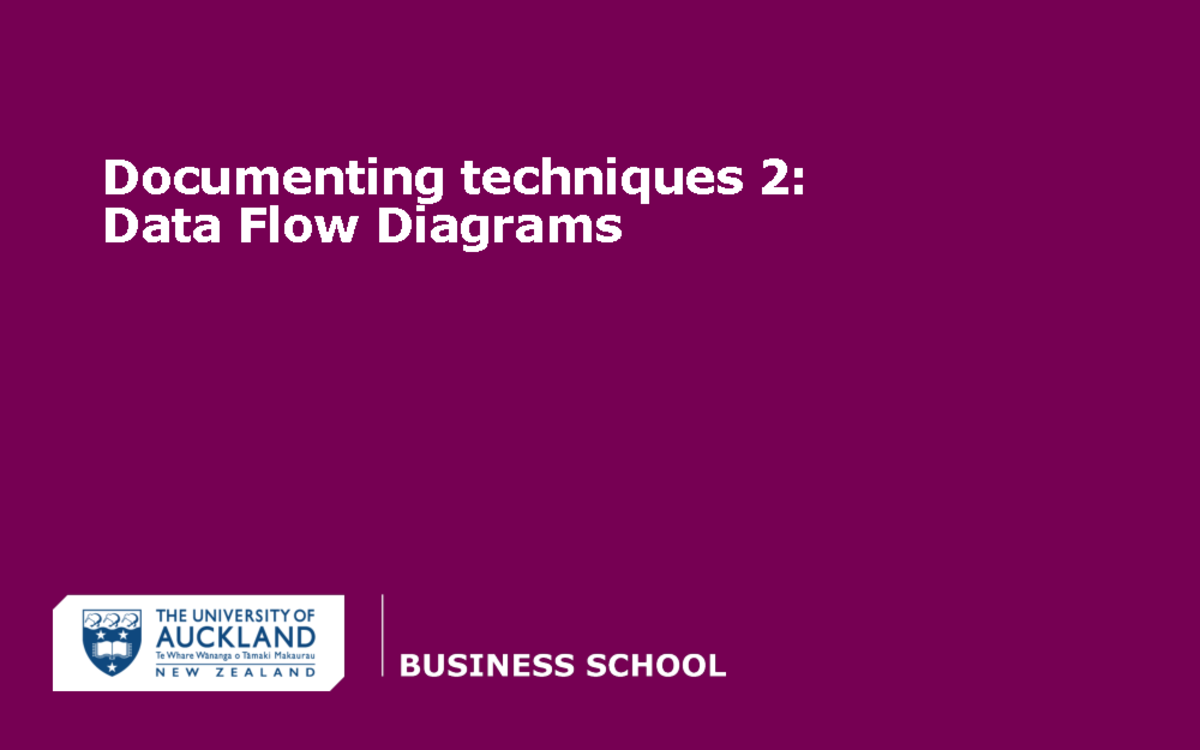 ACCTG 222 2022S2 Week 4 Canvas - Documenting techniques 2: Data Flow ...