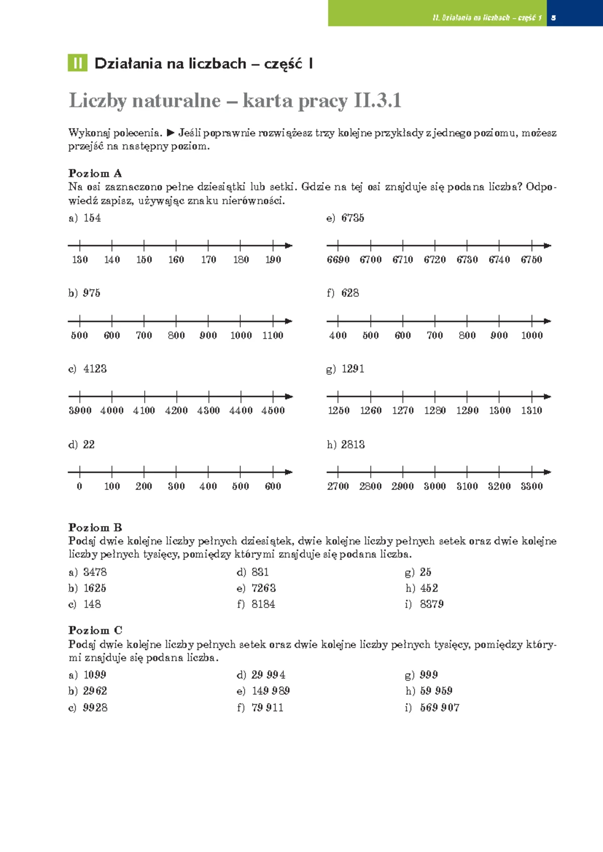 Sprawdzian z matematyki dla klasy V - Diagnoza umiejętności szkolnych