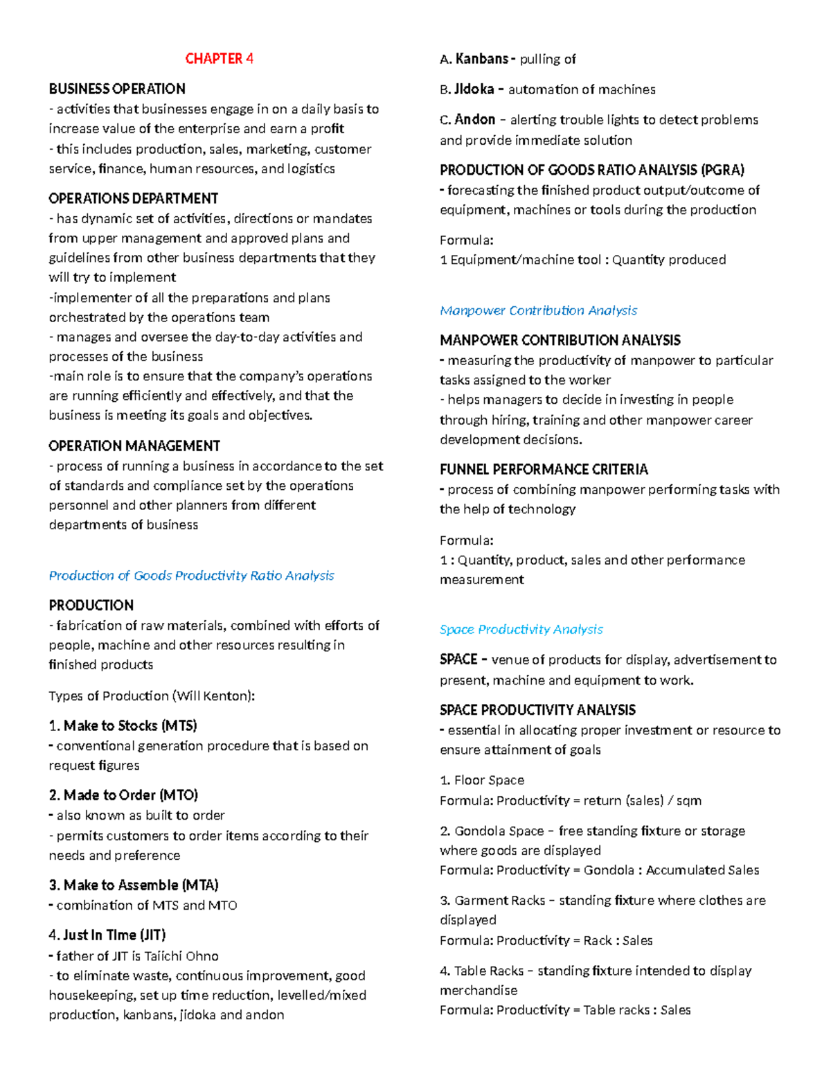 SBA 3-4 - Comprehensive Business Operations Analysis - Studocu