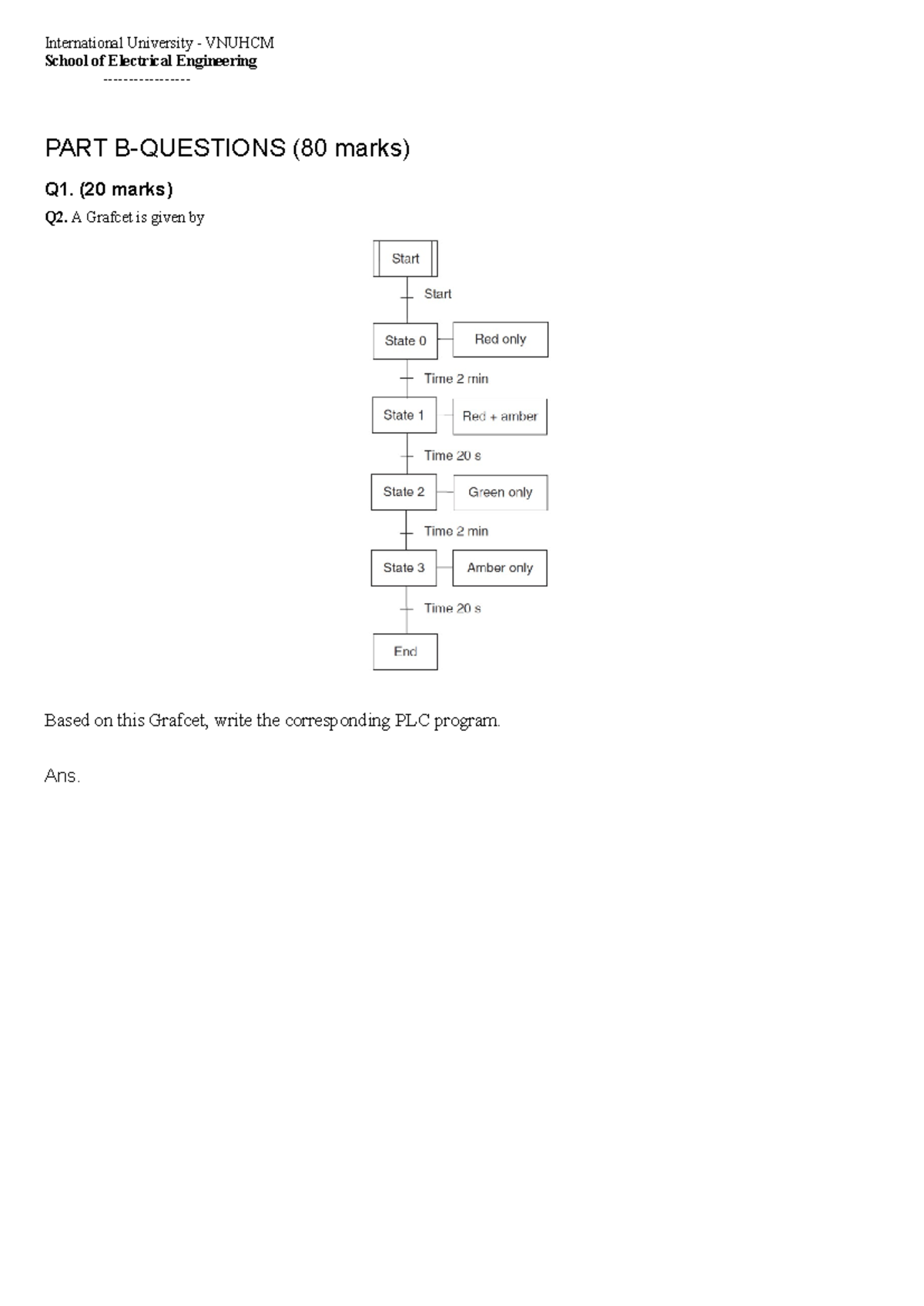 Final Exam 2021-2022 Solutions for PLC Programming (EE) - Studocu