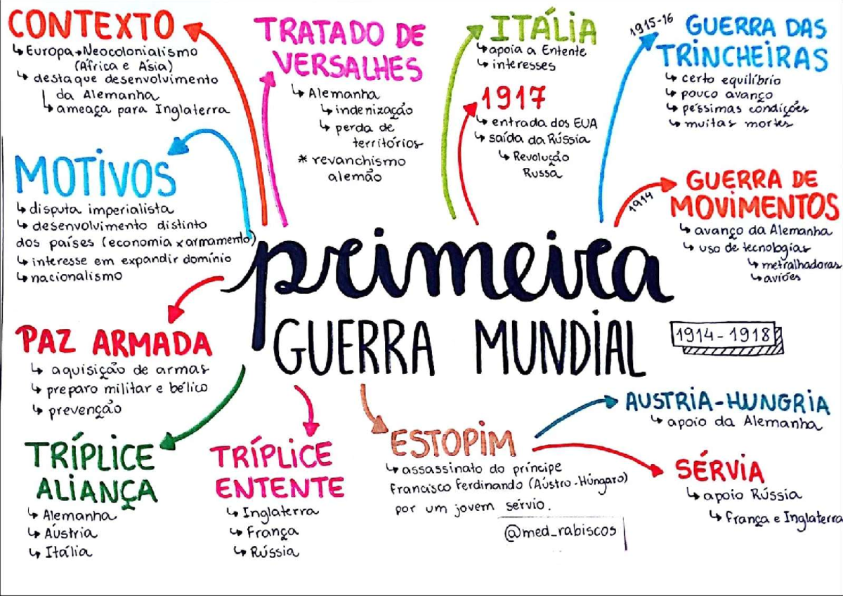 Análise da Primeira Guerra Mundial: Contextos e Motivos (HIST 101 ...