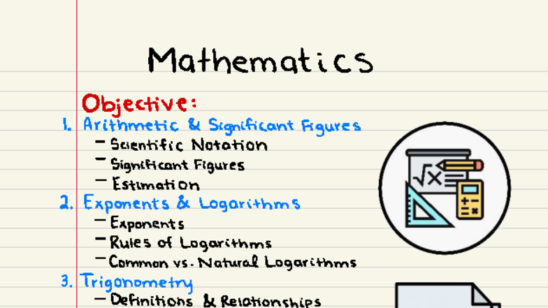Chapter 10 - Mathematics I: Objective on Arithmetic & Exponents - Studocu