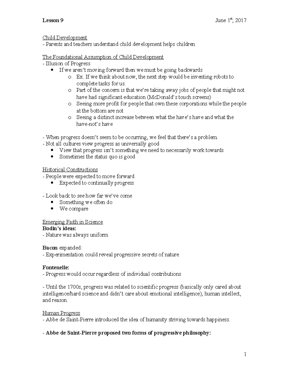 Lesson 9: Understanding Child Development - Key Concepts and Theories ...
