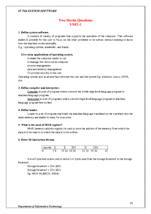DC(U2) - Distributed Computing Lecture Notes - UNIT II 2 INTRODUCTION ...