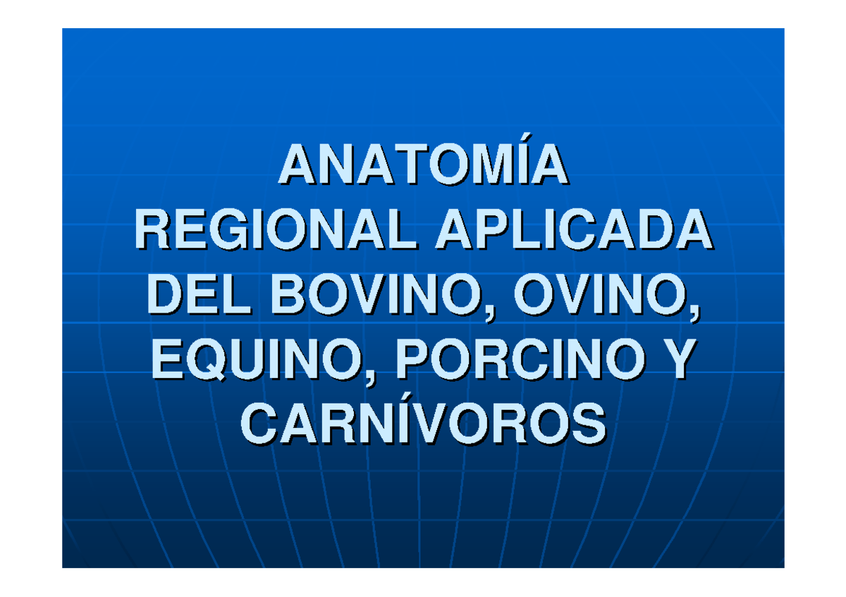 Anatomía Comparativa del Sistema Digestivo: Equino, Canino, Bovino - Document Preview