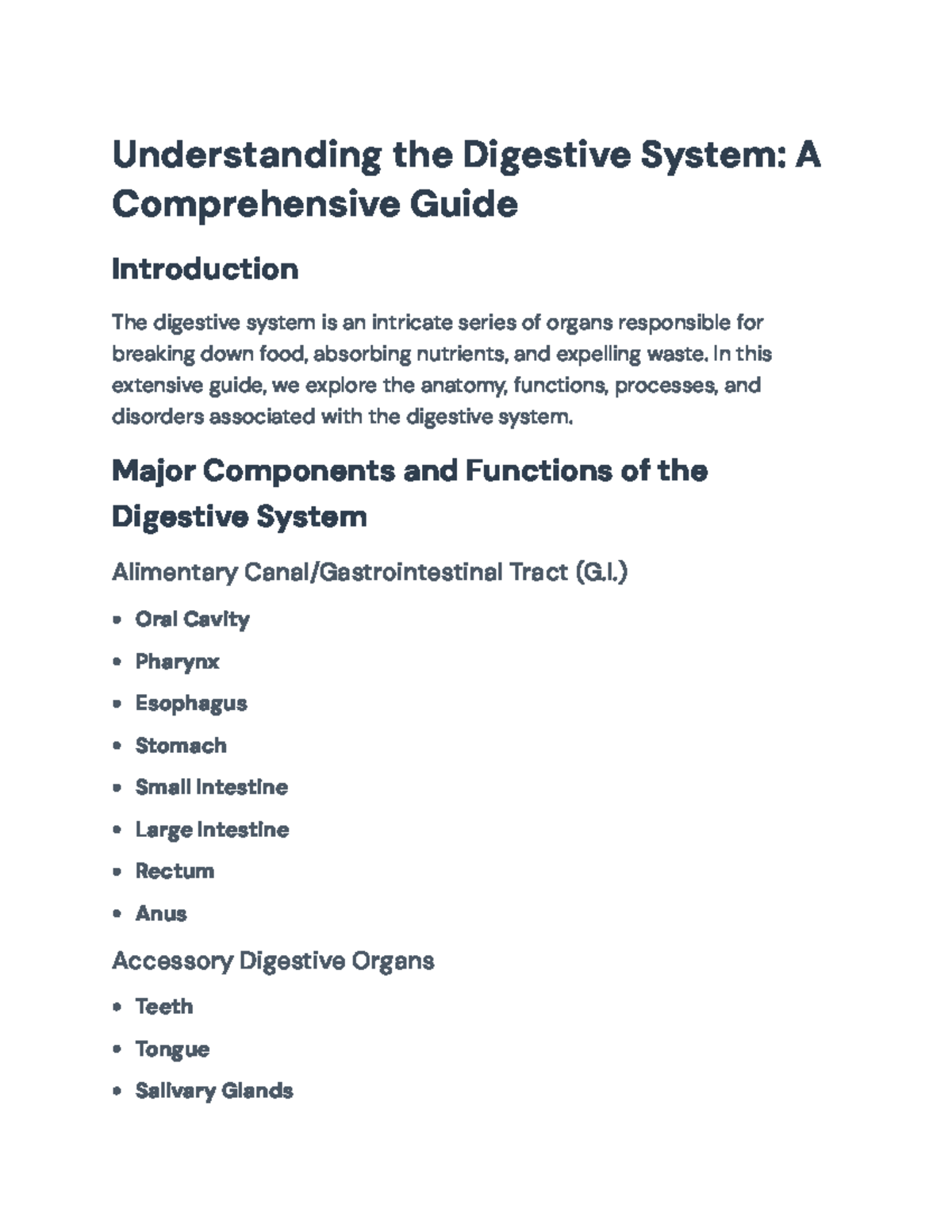 Understanding the Digestive System: Anatomy, Functions & Disorders ...