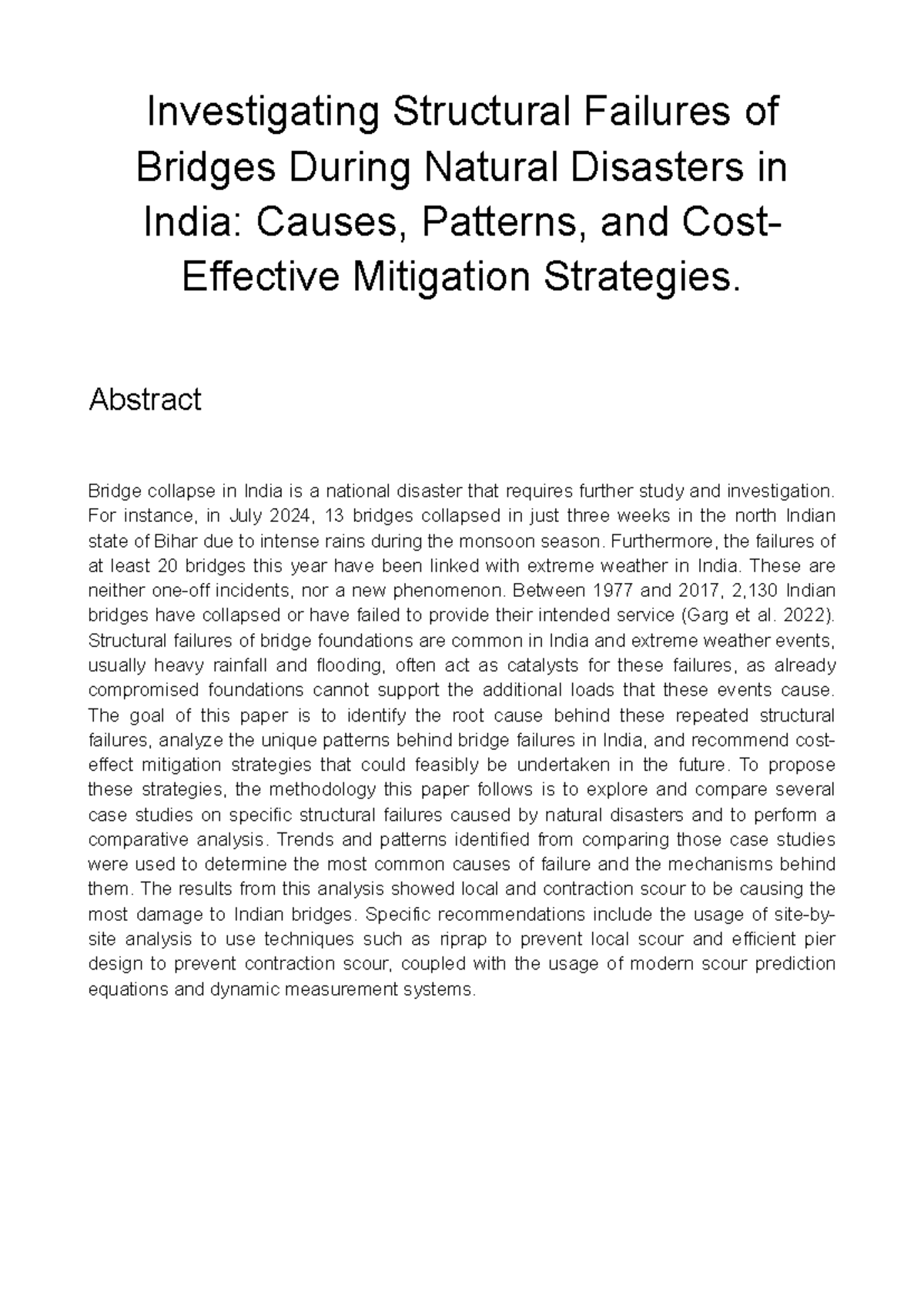 Structural Failures of Bridges in India: Causes & Mitigation Strategies ...