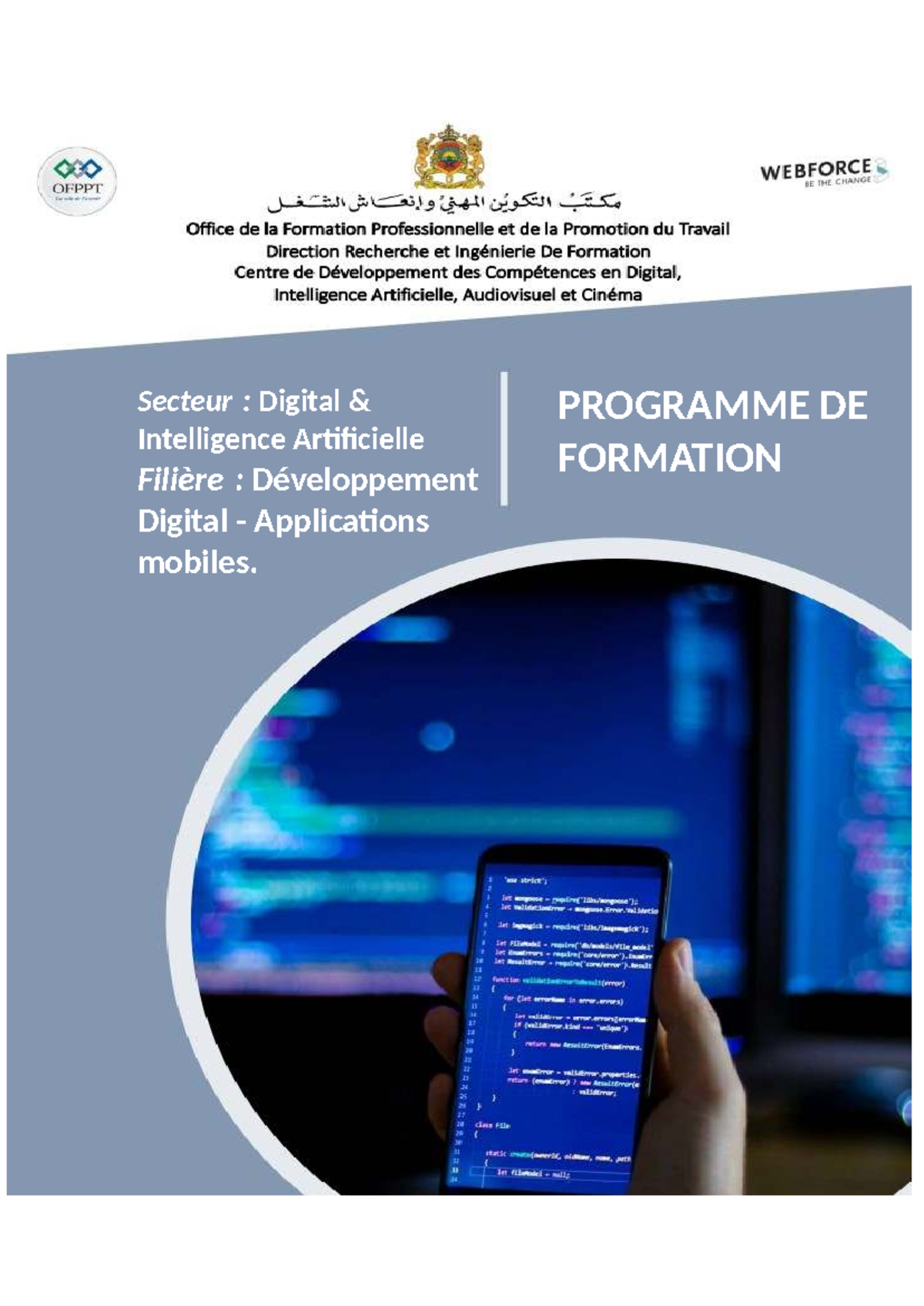 Programme de Formation en Développement Digital - Version 3.3 - Studocu