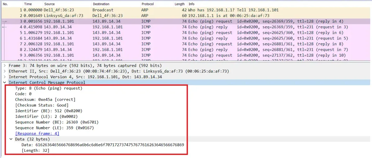 Lab 5: Analyzing ICMP Packets with Wireshark (CS101) - Studocu