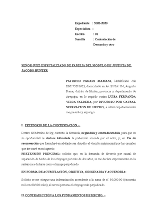 Escrito DE Propuesta DE Liquidacion PENSIONES DEVENGADOS - EXPEDIENTE ...