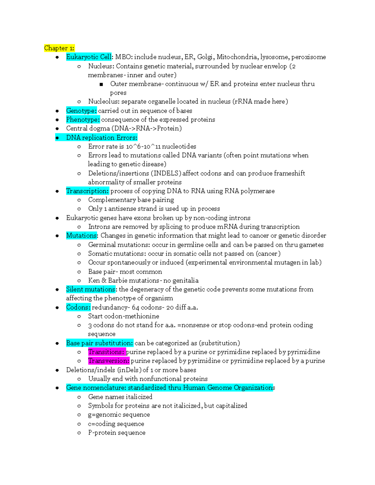 Pers and Gen Med Exam 1 Study Notes: Key Concepts and Insights - Studocu