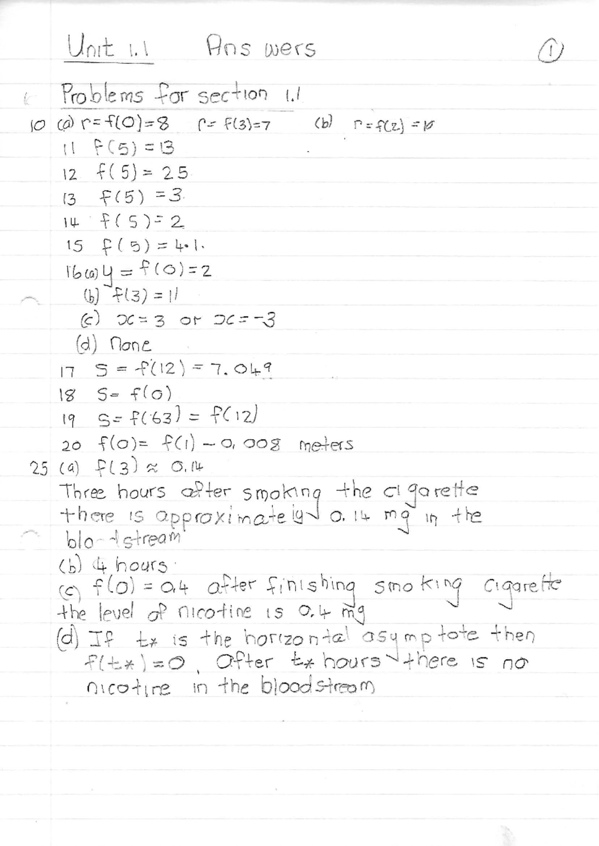 Unit 1 - Exercises and Problems Analysis for Section I - Studocu