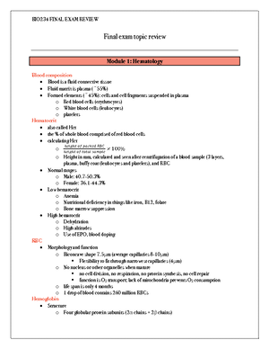 Cardiovascular System Study Guide for Exam - BIOL 101 - Define ...