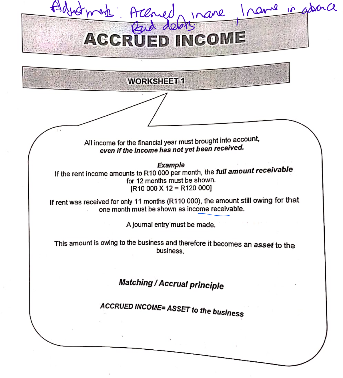 Adjustments to Financial Statements: ACC 31 AUG Memo - Studocu