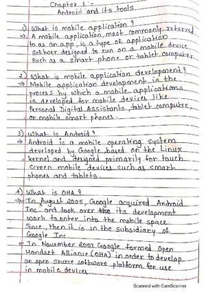 MAD Notes: Chapter 1 - Understanding Android and Its Development Tools ...