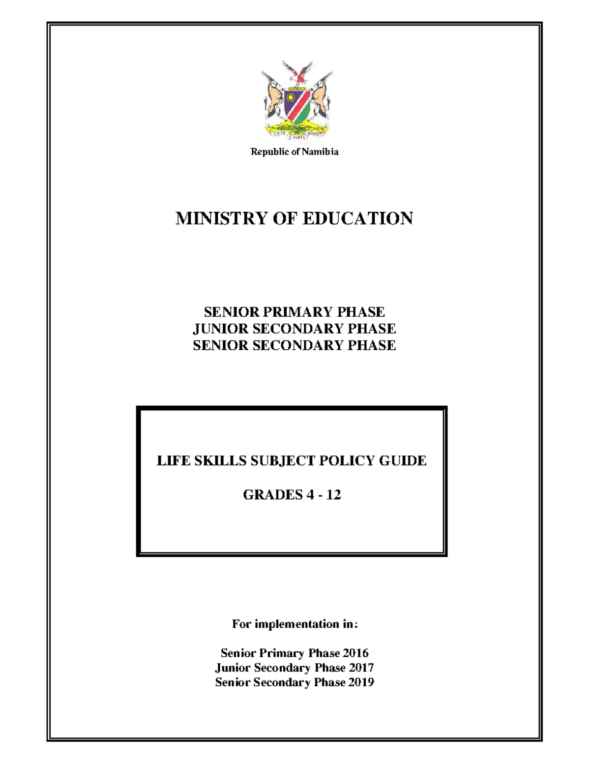 life-skills-subject-policy-guide-for-grades-4-12-implementation-studocu